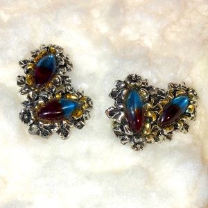 Vintage clip on earrings